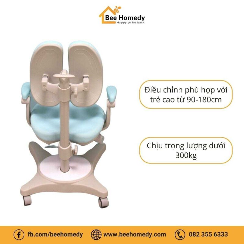 Ghế Ngồi Học Cho Bé Dolphin DOL – G5 Ghế có khả năng chịu trọng lượng dưới 300kg.