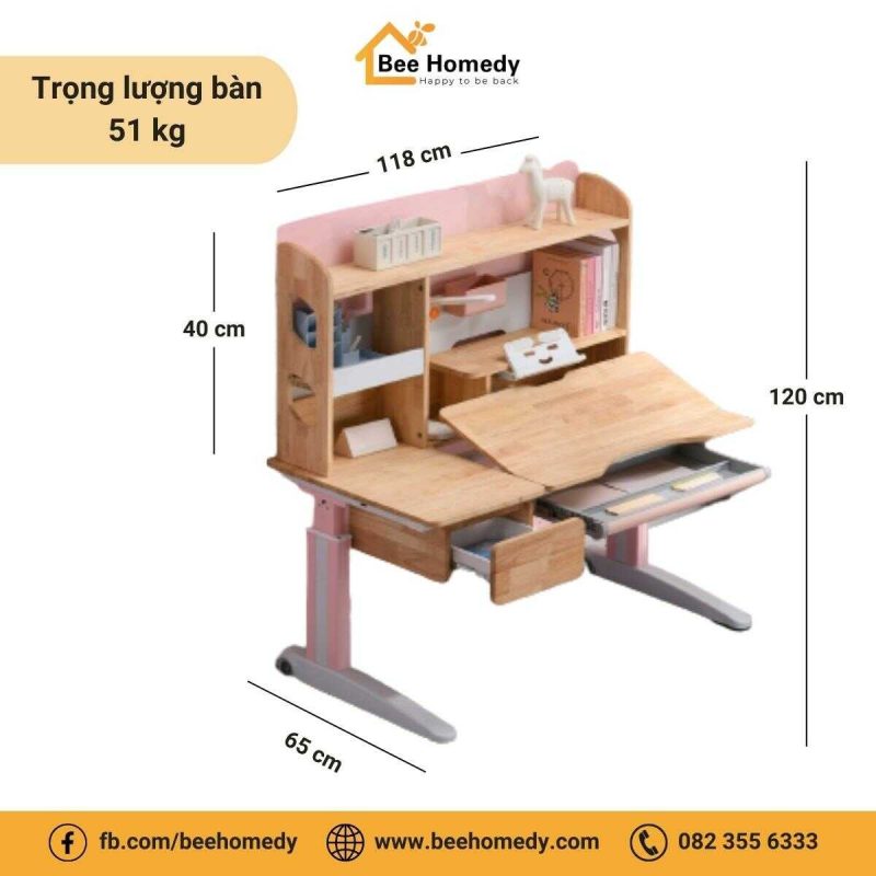 Bàn Học Thông Minh Cho Bé Dolphin DOL–1 Kích thước của bàn học thông minh cho bé Dol - 1.