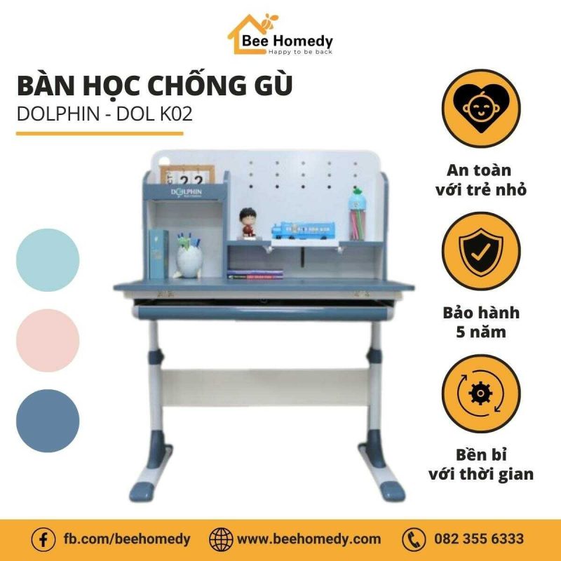 Bàn Học Thông Minh Cho Bé Dolphin DOL-K02