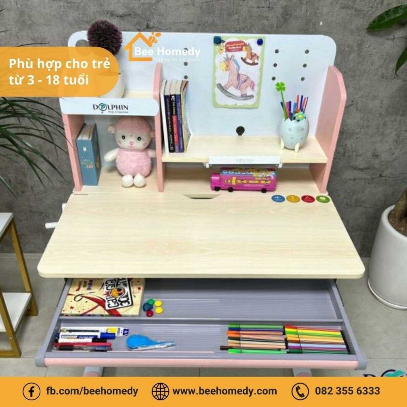 Bàn học thông minh cho bé từ 3 - 18 tuổi.