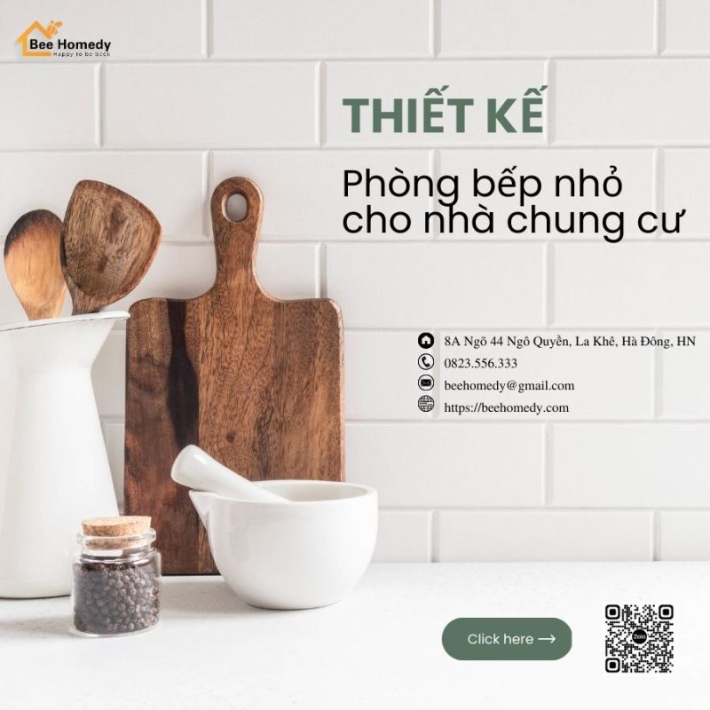 Thiết kế phòng bếp nhỏ đẹp