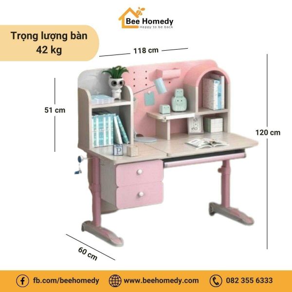 Bàn Học Thông Minh Cho Bé Dolphin DOL-5 Kích thước của bàn học thông minh cho bé Dol-5.