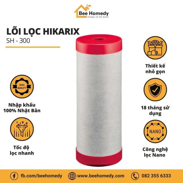 Lõi lọc nước Hikarix Sh-300 sử dụng cho máy lọc nước Hikarix SH-3000.