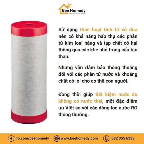 Lõi lọc nước Nhật Bản Hikarix SH-V25 Lõi lọc nước Hikarix - SH V25