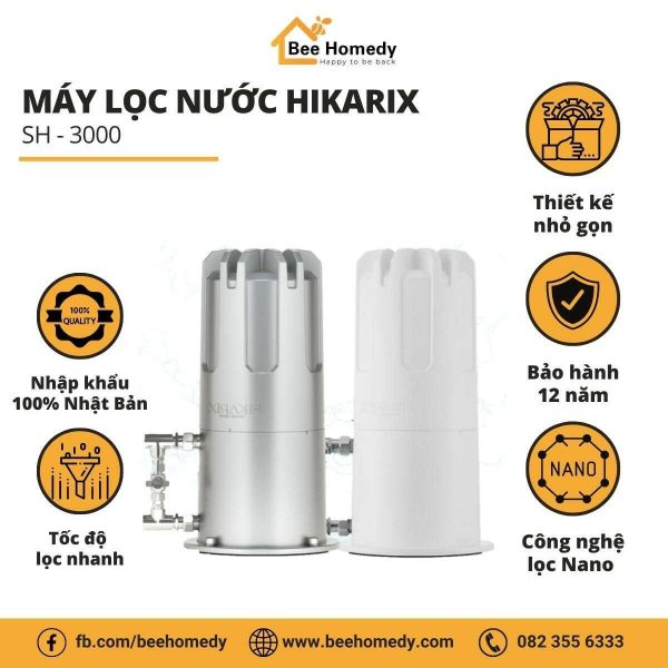 Máy lọc nước Nhật Bản Hikarix SH-3000 dành cho biệt thự, liền kề