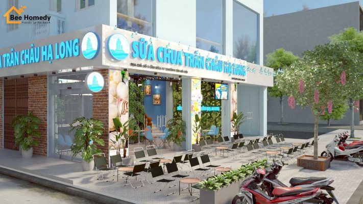 Thiết kế quán trà sữa