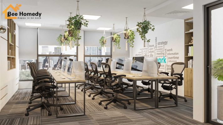 thiết kế nội thất văn phòng Bee Homedy