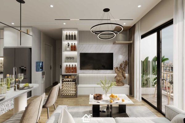 Thiết kế nội thất chung cư D'Capitale phong cách hiện đại