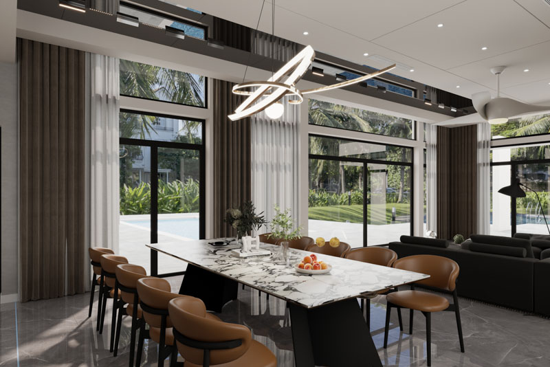 Dự án thiết kế biệt thự tại Ba Vì phong cách hiện đại du an biet thu ba vi 10