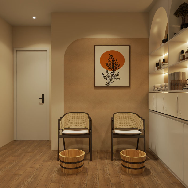 Dự án Happy Beauty Spa phong cách Wabi Sabi tại Hà Nội du an happy beauty spa 13