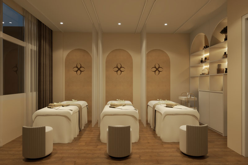 Dự án Happy Beauty Spa phong cách Wabi Sabi tại Hà Nội du an happy beauty spa 15