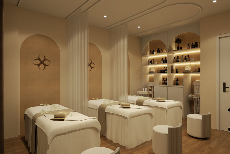 Dự án Happy Beauty Spa phong cách Wabi Sabi tại Hà Nội du an happy beauty spa 16