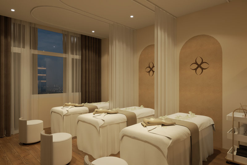 Dự án Happy Beauty Spa phong cách Wabi Sabi tại Hà Nội du an happy beauty spa 17