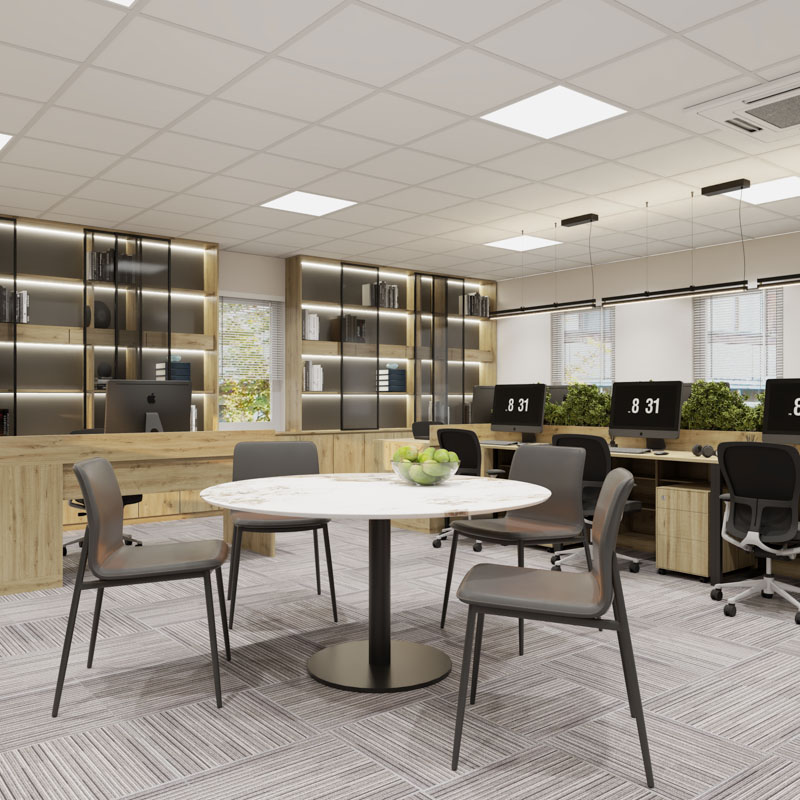 Dự án thiết kế văn phòng tại Vĩnh Phúc phong cách hiện đại du an nha van phong tai vinh phuc 06