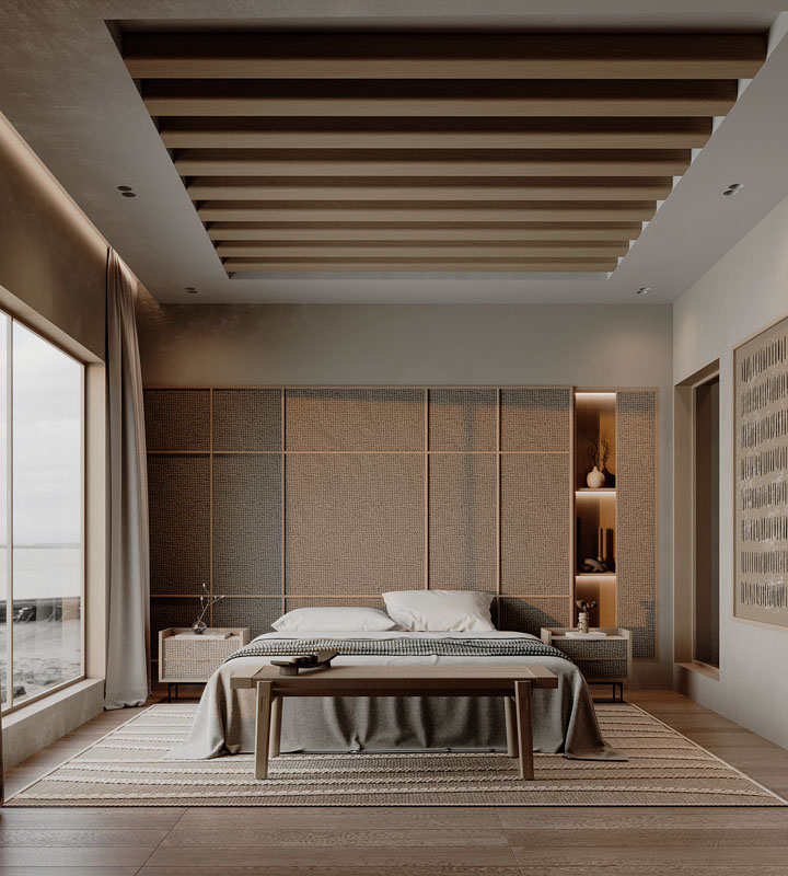 phong ngu phong cach japandi 39